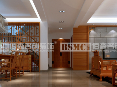 佳元江畔人家200平跃层中式装修