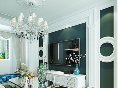  花园山2号门欧式风格装修案例