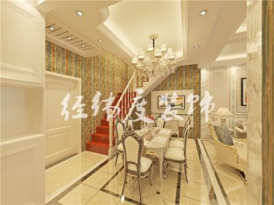 印象城复式楼180平欧式风格案例