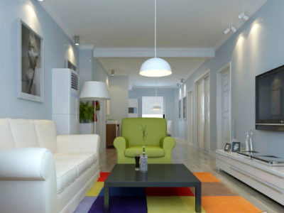 美澜城90平现代简约装修效果