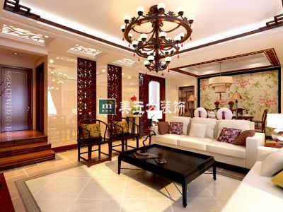 三江尊园200平中式风格案例