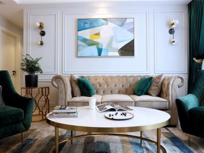 彰泰春天120平典雅美式风格案例