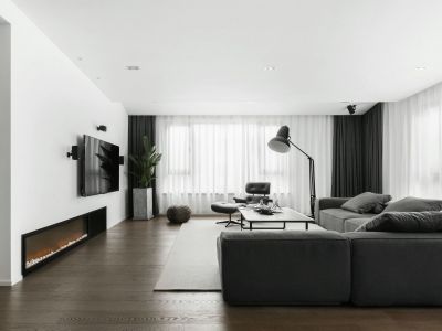 滟澜山128平现代简约效案例