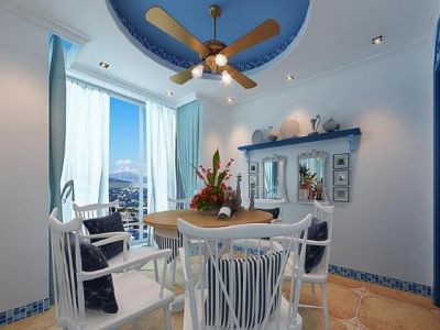 邮电小区98平地中海风格案例