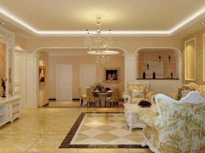 长城花园120平欧式风格案例