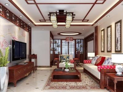 时代花园115平新中式风格案例