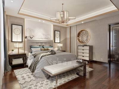 福缘山庄295平新中式装修案例