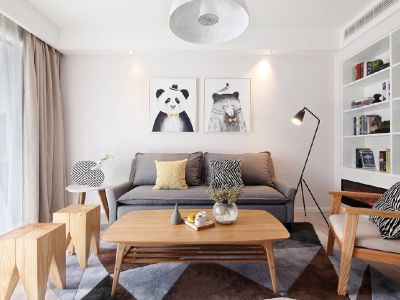 山水装饰北欧，现代简约风格混搭装修效果图