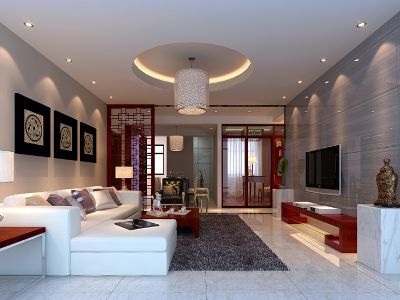 华林水岸中式风格装修案例