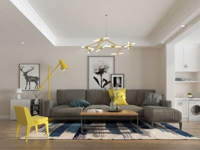 美仑香颂100平北欧风格