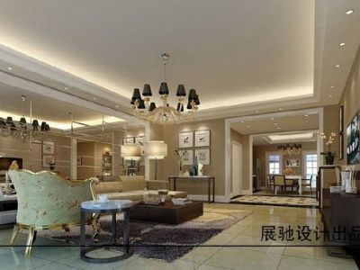 天启花园欧式风格装修案例欣赏