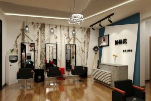 假如美发店不能一眼就吸引顾客是输在了装修上 居乐高专业昆明美发店装修