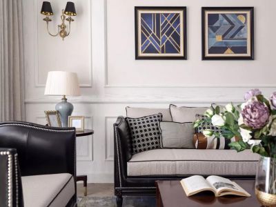 160㎡典雅美式四居，色彩搭配已经不能太美妙了！