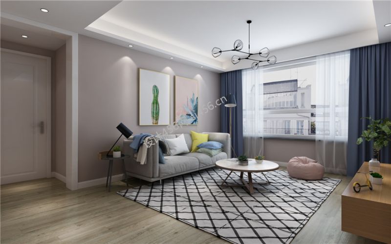 2020简约客厅装修实景图 客厅整体装潢效果图