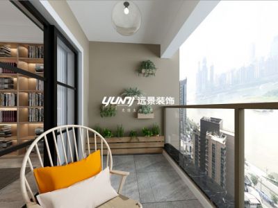 长嘉汇110平三居现代风格装修案例