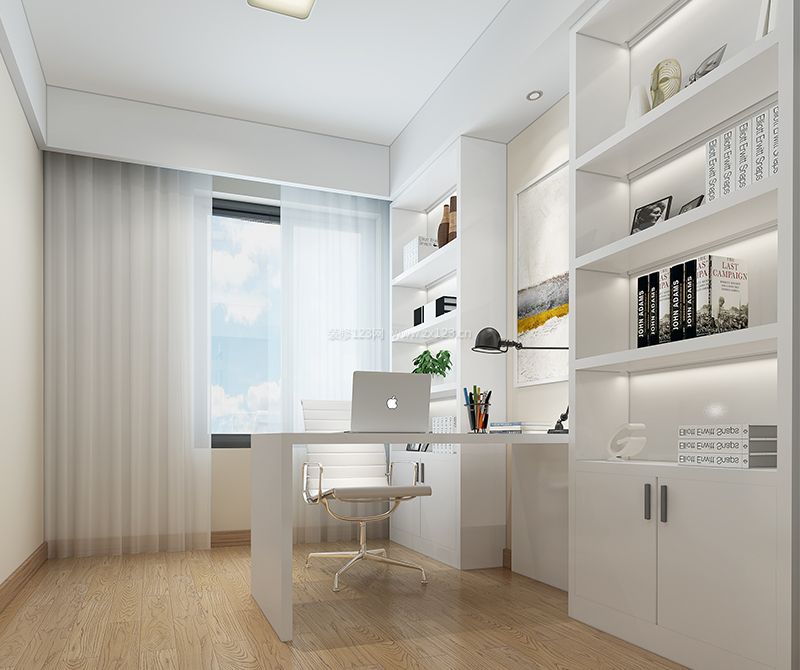 现代书房装修图片