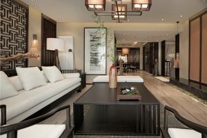 【铭居装饰】130平米古典中式装修案例 复古典雅