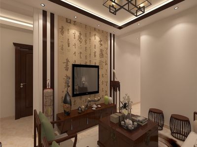 一号广场90平中式风格案例