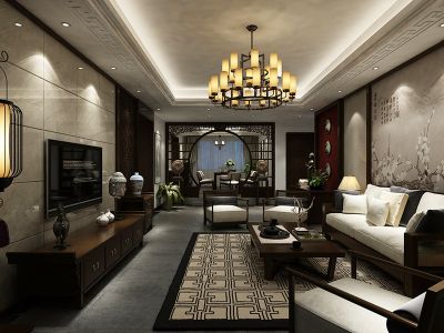 选煤厂新中式158平设计方案