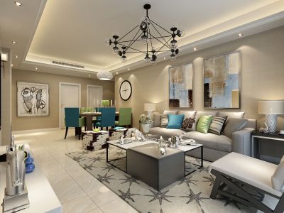 现代风格家装装修效果图