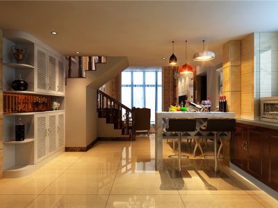 同人学府中式四居装修设计案例