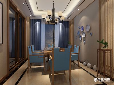 四达家园新中式140平跃层装修案例