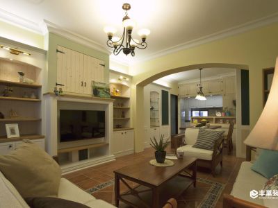 北城时代田园风格160平四居装修案例