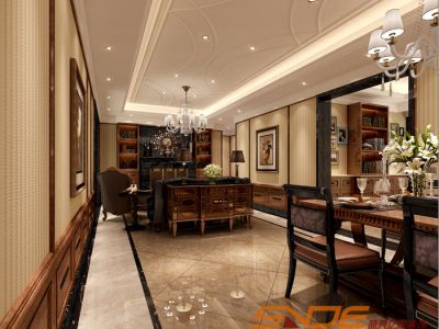 万景青神中岩广场现代欧式别墅装修案例