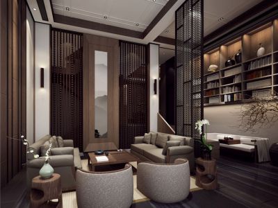 南湖别院新中式别墅装修案例