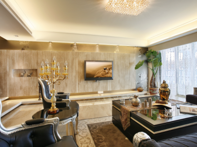 眉山玉龙半岛128平现代风格装修案例