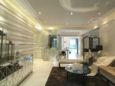 中航城2栋现代98平三居室装修设计案例