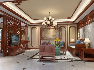 雅兴花园中式风格装修案例