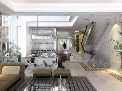 雁和蓝山湾200平现代风格装修效果