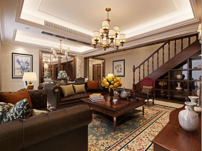  连城别苑简欧风格复式装修案例