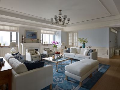 春天公馆现代欧式140平三居装修案例