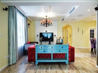 东湖首座混搭105平三居室装修案例