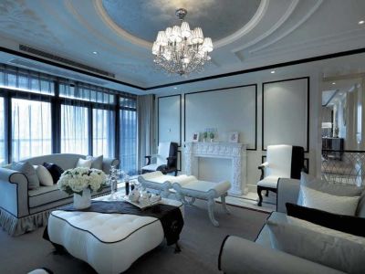 阳光高地新式古典182平四居室装修案例