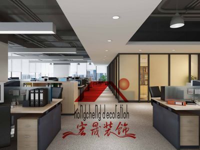 红峰大厦办公室600平米装修案例