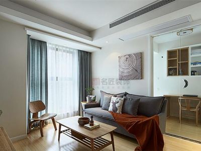 百江花园现代简约124平四居室装修案例