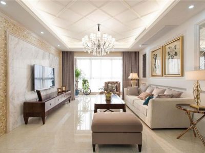 慧谷阳光现代简约86平三居室装修案例