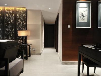 泉府公馆116平三居中式风格装修案例赏析