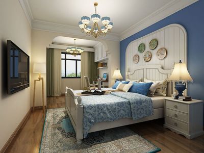 太子湖花园113平地中海风格三居装修案例