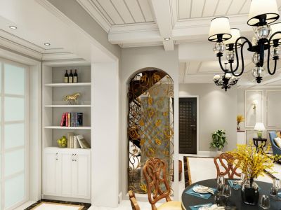 兰山区城建锦绣城200平米四居美式风格