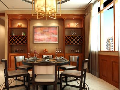 东正别墅300平中式风格装修案例赏析