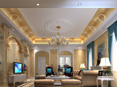 金贝苑300平米别墅欧式风格装修效果图