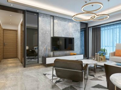 阳泉古城小区176平米现代港式现代效果图  阳泉深度空间装饰