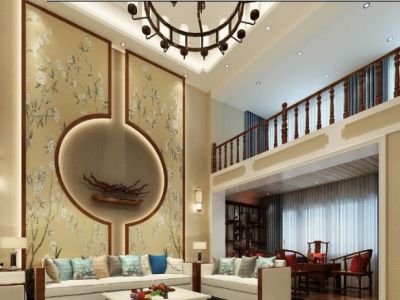 汇栋胜景270平米别墅新中式风格装修效果图