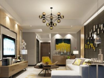 苏宁天氿御城140平现代简约装修