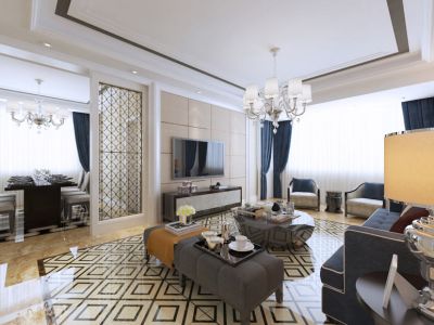 【朗华装饰】优山美郡 简约欧式装修案例