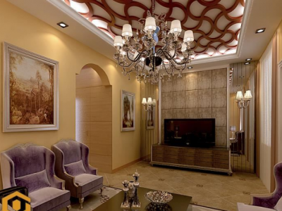 珑曦苑240平米联排别墅欧式风格装修效果图